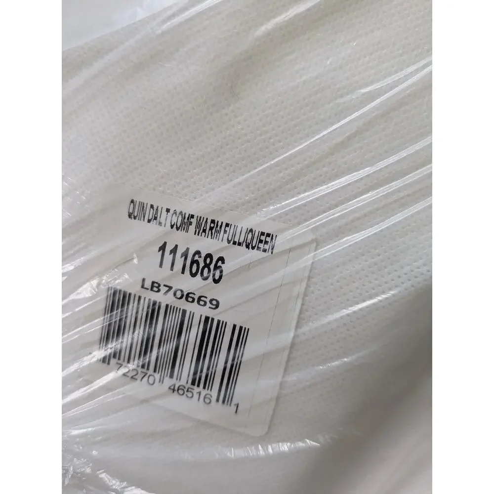 Quince Duvet Insert FULL QUEEN Ultra Warm Down Alternative Comforter NEW